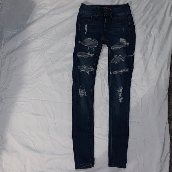 Blue Rip Jeans Size 1 - Picture 1 of 2